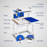 16x24 Inch Pneumatic Dual Platen Heat Press - Infrared Positioning Auto Lift Sublimation Transfer Machine with Full Touch LCD Screen