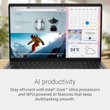 Dell 15 Touchscreen Laptop, Intel Ultra 7 255U AI CPU, 32GB RAM