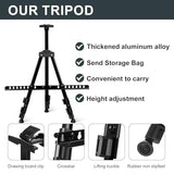 4 Pack Art Painting Display Easel Stands,Portable Adjustable Aluminum Metal Tripod Artist Canvases Height