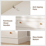Vyre 71" Tall Modular Farmhouse Bookcase with Glass Doors & Drawers