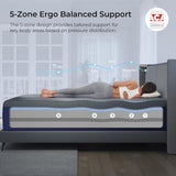 Sweetnight CoolNest 14 Inch King Size Mattress,Cooling Memory Foam Mattress | Cool Night Sleep