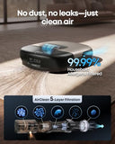 eufy Omni S2 Robot Vacuum and Mop Combo, 99.99% Germ Removal | HydroJet™ 2.0 Real-Time Self-Cleaning