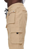 GINGTTO Mens Casual Khaki Cargo Pants Relaxed fit Work Trousers Stretch Hiking Tactical with Pockets 34