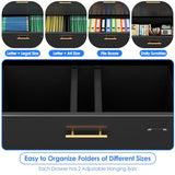 Metal Filing Storage Cabinet with Locking Doors and Adjustable Shelf for Home, Office