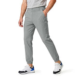 GINGTTO Mens Golf Joggers Pants Slim Fit Stretch Light Grey 28 Inseam 32