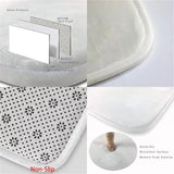 Office Chair Mat for Carpet Bedroom Round Floor Mat Dirt Resistant Carpet
