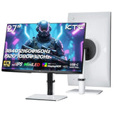 KTC 27 Inch 4K MiniLED Gaming Monitor, UHD Dual Mode White, M27P6