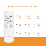 ESHINE Split King Adjustable Bed Frame with 12" Mattress, Wireless Remote