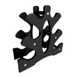 SquEqu Neoprene Dumbbell Rack Hand Weights Bracket Display Storage Stand Organizer Lightweight Plastic Assemble 6 Position Holder for Hand Weight Dumbbells 1LB-15LBS Gym Fitness SquEqu