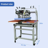 16x24 Pneumatic Heat Press Machine: Dual Platen Heat Transfer Press with Infrared Laser Positioning