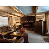 Touchstone Smart Electric Fireplace-The Sideline 50" Wide-in Wall Recessed - 30 Realistic Ember Color/Flame Options - 1,500W Heater w/Thermostat - Log & Crystal Hearth Options - Alexa/WiFi Enabled