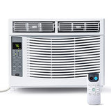 Adoolla Window Air Conditioner 6,000 Btus, Turbo Fast Cooling Up to 250 Sq.Ft. Flexible Window Opening(T Design), Window AC Unit with Remote & APP Control, Easy Install Kit, Auto Restart, 24H Timer