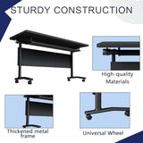 SOIUDNEB Folding Conference Room Table,Modular Conference Tables