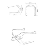 DTTLYQF Laptop Stand Adjustable Aluminum Alloy Notebook Tablet Up to 17.3 Inch Portable Fold Holder