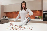 Dustbuster Handheld Vacuum, Cordless, AdvancedClean+, White BLACK+DECKER