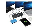 Tripp Lite Eaton Series U442-DOCK21-B USB-C Docking Station Dual 5K 60Hz DP & 4K 60Hz HDMI, 85W PD, USB 3.2 Gen1 Hub