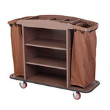 House Keeping Cart Trolley Hotel Trolley Service Truck Shelf Metal Plate Thickness-Underframe Anti-Collision Wheel