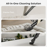 Candy Cordless Stick Vacuum Cleaner, 650W/320AW Powerful Suction, Up to 100min, Flexi-Fold Tube, SmartSense Tech, LED Headlights
