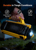Rechargeable Telescopic Camping Light, 15000mAh Collapsible Lantern with 270° Rotation & Dimming, Portable Flashlight, Waterproof Tent Light for Outdoor Camping, Hiking, Barbecue, Fishing & Emergency