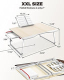 Extra Large 25.6" x 19.3" Portable Floor Stand Laptop Desk Table for Adult,Kids, Wood Bed Tray Table Lap Desk Visit the SAIJI Store