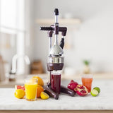 Tribest Pro MJP-105 XL Professional Manual Cold Press Juicer Machine for Pomegranates and Citrus (Purple)