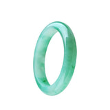 URED Certified Natural Ice Green Jade Bangle Bracelet for Women Luck Wealth