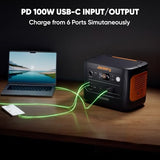 Jackery Solar Generator 1000 v2 with 100W Solar Panel,1070Wh Portable Power Station LiFePO4 Battery,1500W AC/100W USB-C Output,1Hr Fast Charge for Outdoor,Off-Grid Living,RV,Emergency