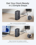 Anker Nano Laptop Docking Station with Detachable Hub, 13-in-1 USB-C Triple Display Docking with 2 HDMI+1 DP