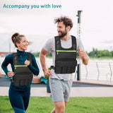 Adjustable Weighted Vest, 1.5-12LB, Soft and Washable to Keep Clean after Workout, Weighted Vest for Women and Men with Shoulder Pad, Chest Pocket for Holding Phone
