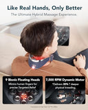 SKG G7 Pro Fold Neck Massager for Pain Relief Deep Tissue Vibration Cordless Travel Massager,Foldable Neck Massager for Office Home Car Gifts for Men Women Dad Mom Grandpa