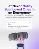 Nexar Beam GPS Dash Cam - 1 Year Nexar App Subscription Included - Unlimited Cloud Storage, Drive Recordings, Parking Mode, Night Vision, All Inside the Nexar App - WiFi HD Front Dash Cam (64 GB SD)
