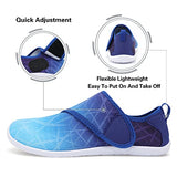 Lisdwde Womens and Mens Water Shoes Breathable Quick Dry Soft Barefoot Aqua Socks for Pool Swimming Beach Sand Diving Walking Grad Blue Size 7.5-8.5 Women/6-7 Men