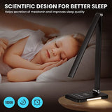 LED Desk Lamp with Night Light, Fast Wireless Charger, USB Charging Port, 10 Brightness, 5 Color Modes