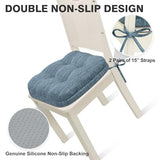 Shinnwa Dining Chair Cushions Set of 6, Dual-Layer Memory Foam Kitchen Chair