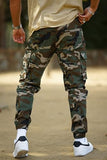 GINGTTO Mens Camo Pants Cargo Slim Fit Stretch Camouflage Pants for Men Skinny Elastic Waist Heavy Weight 30