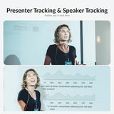 4K Conference Room Camera with AI Auto Framing, Presenter & Speaker Tracking, 120° Wide-Angle Webcam, 5X Digital Zoom