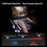 Flydigi BS2 Laptop Cooling Pad, Wind-Pressure Closed-Loop Turbo-Fan for 15.6-21 Inch, Adjustable Speed