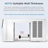 Electactic 12000BTU U-shaped Window Air Conditioner, Window AC Unit Cools Up 550 Sq.ft, Saddle Air Conditioner Window Unit with Full Window View, Low Noise, Cool/Dry/Fan Modes,White