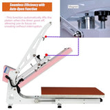 Heat Press Machine for T-Shirts: 2025 Upgraded 16x24 Auto Open Heat Press Slide-Out