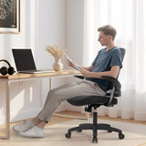 NEO Chair Office Desk Chair Computer High Back Mesh Gaming Seat with Ergonomic Adjustable Comfy Flip-up Armrests Lumbar (Black)