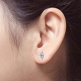 3/5 to 1 2/5 Carat Lab Grown Diamond Marquise Cut Stud Earrings