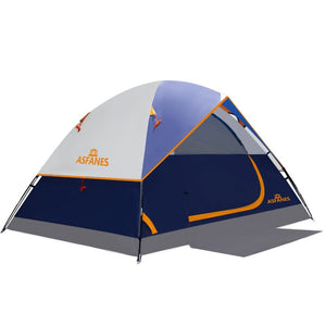 4 Person Waterproof Tents for Camping Easy Setup Outdoor Portable Backyard Camping Tents Suitable, Navy Blue ASFANES
