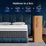 King Size Mattress, 14" Hybrid Mattresses Medium Firm King Mattress in a Box