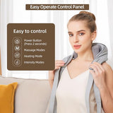 PERLEVI Cordless Shiatsu Neck and Shoulder Massager with Heat – 6D Kneading Massage, Deep Tissue Pain Relief for Trapezius, Rechargeable, Brushless Motor