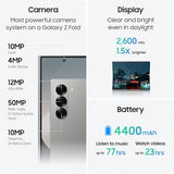 Samsung Galaxy Z Fold 6 AI Cell Phone, 256GB Unlocked Silver Shadow