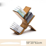 DDYYDS Tree-Shaped Bookshelf and Storage Shelf Solid Wood Floor Multi-Layer Narrow Bookcase Wall