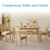 IASEAHK Chair Cushions for Dining Chairs Set of 4, Non Slip Kitchen Chair Pads, 17" x 16" x 2", Indoor Dining Chair Cushions, Beige