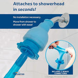Shower Hose: Slip-On, No-Install Attachment for Shower Cleaning, Babies Rinseroo