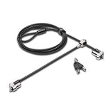 N17 Keyed Dual Head Laptop Lock for Dell Devices (K67995WW), Black, Silver