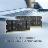 TEAMGROUP Elite SODIMM DDR5 32GB (2x16GB) 4800MHz (PC5-38400) CL40 Non-ECC Unbuffered 1.1V 262 Pin Laptop Memory Module Ram